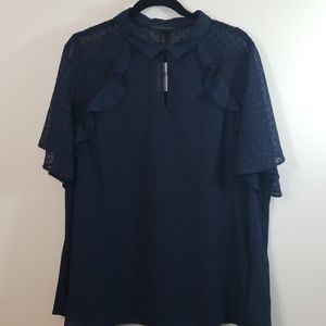 Lane Bryant Ruffle Blouse